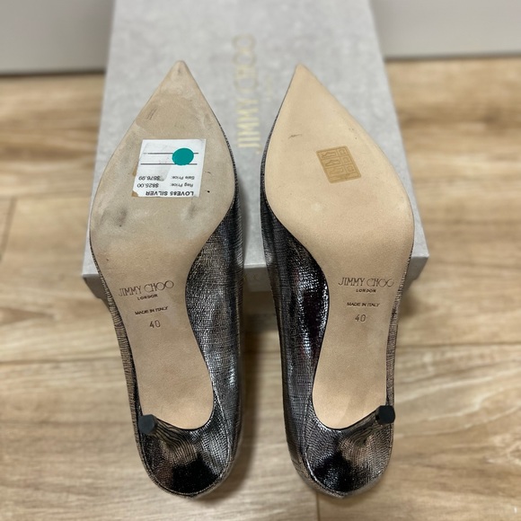 Jimmy Choo - Love85 - NWT silver with some black. Size 40 - Picture 8 of 8